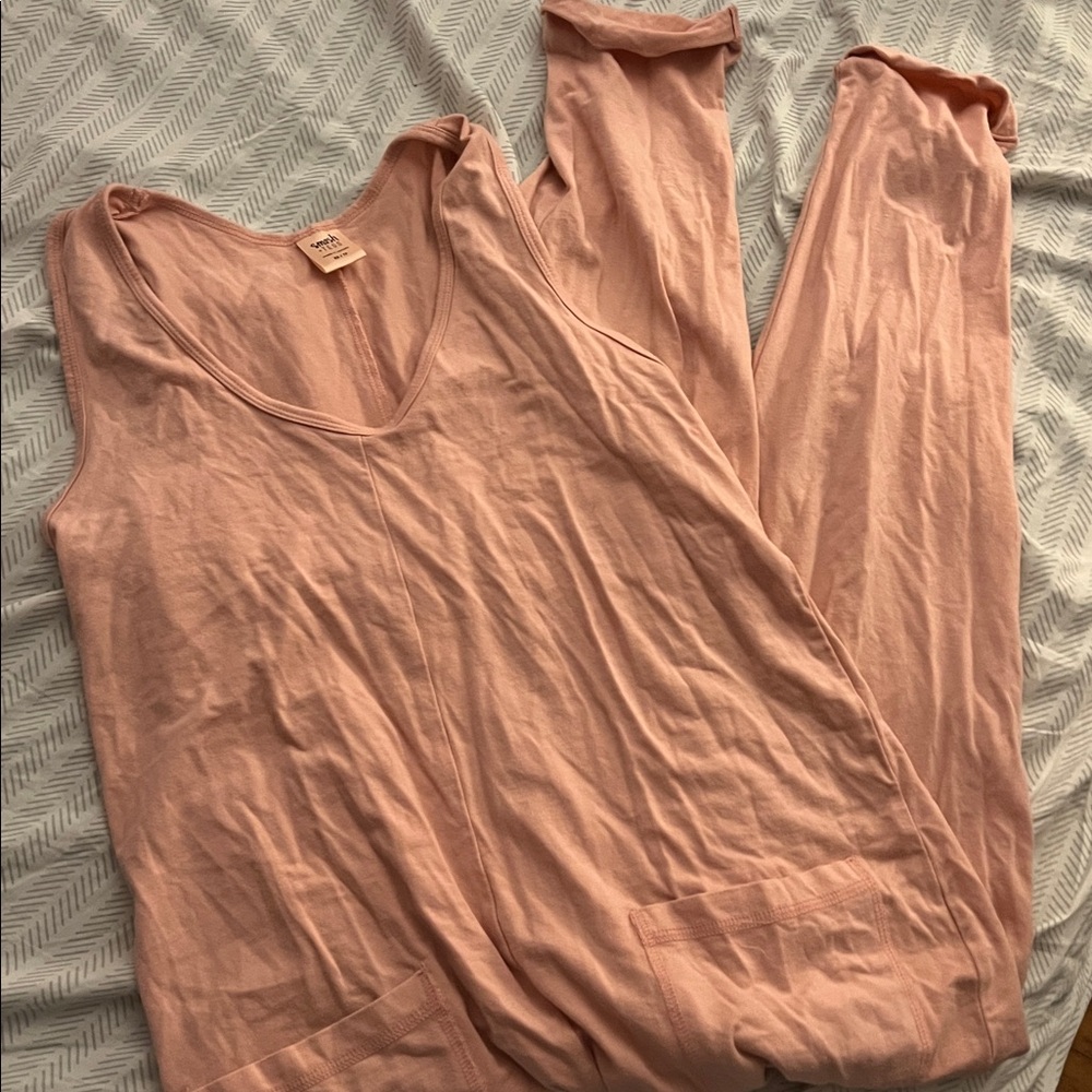 Smash + Tess Blush Pink jumpsuit romper